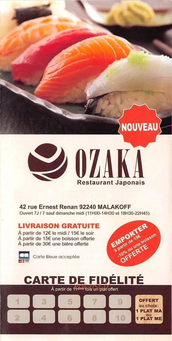 Ozaka — carte page 1