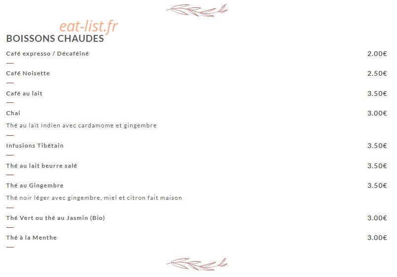 Taste of Tibet — carte page 11