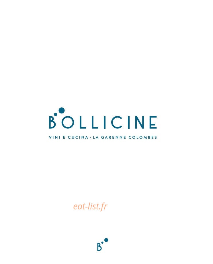 Carte et menu Bollicine La Garenne Colombes