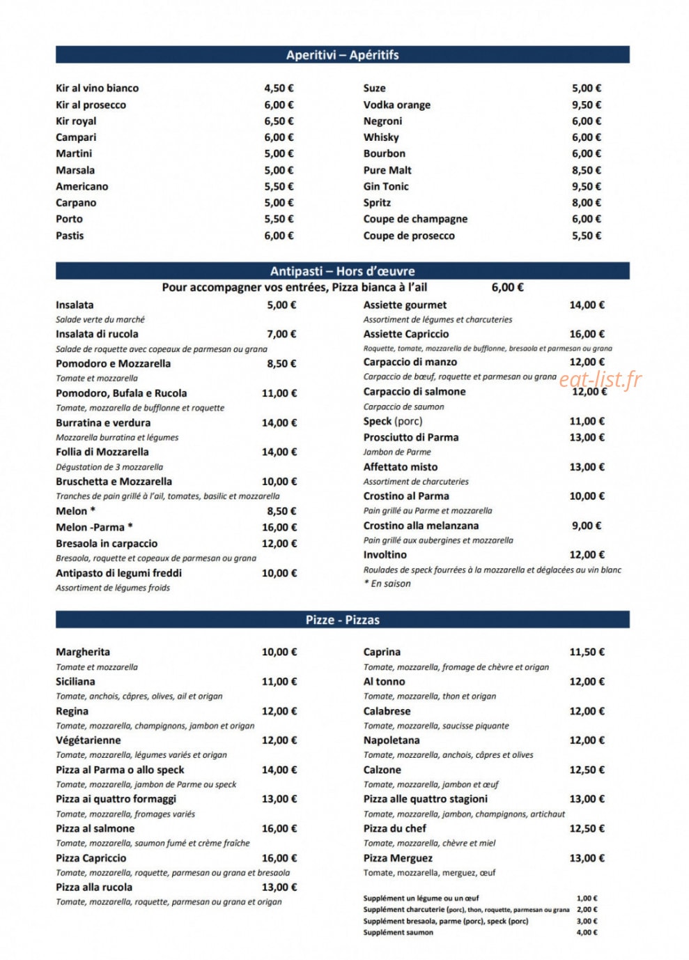 Capriccio — carte page 2