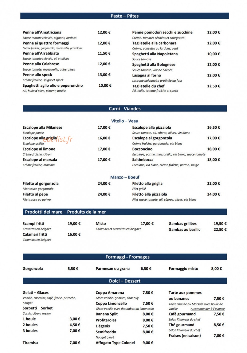 Capriccio — carte page 3