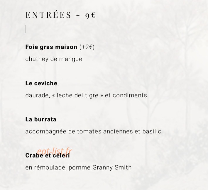 Le Patio — carte page 2