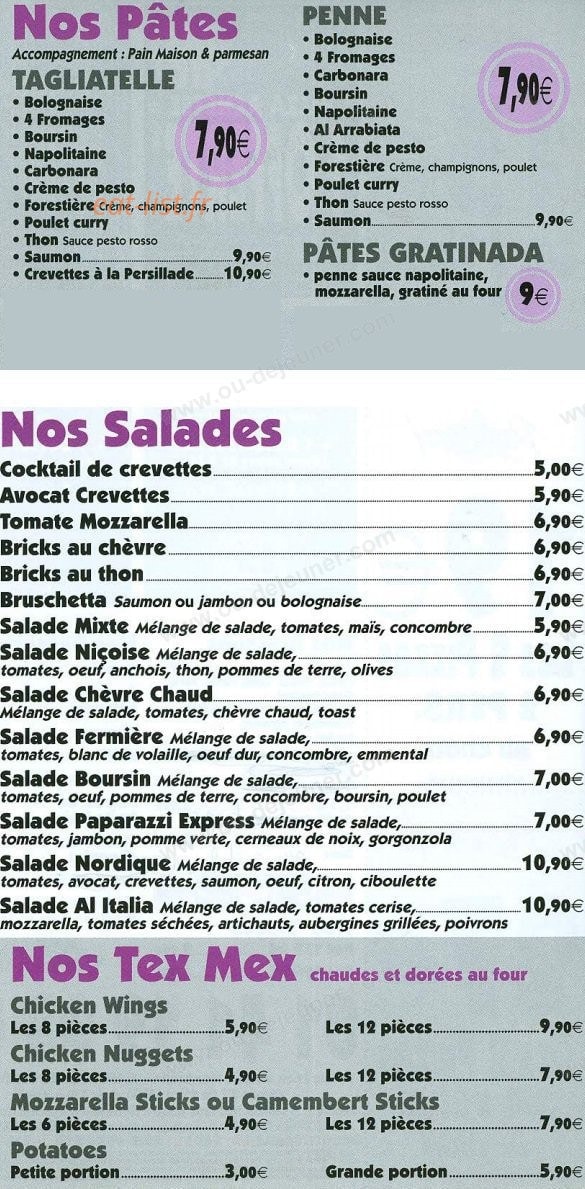 Paparazzi — carte page 3