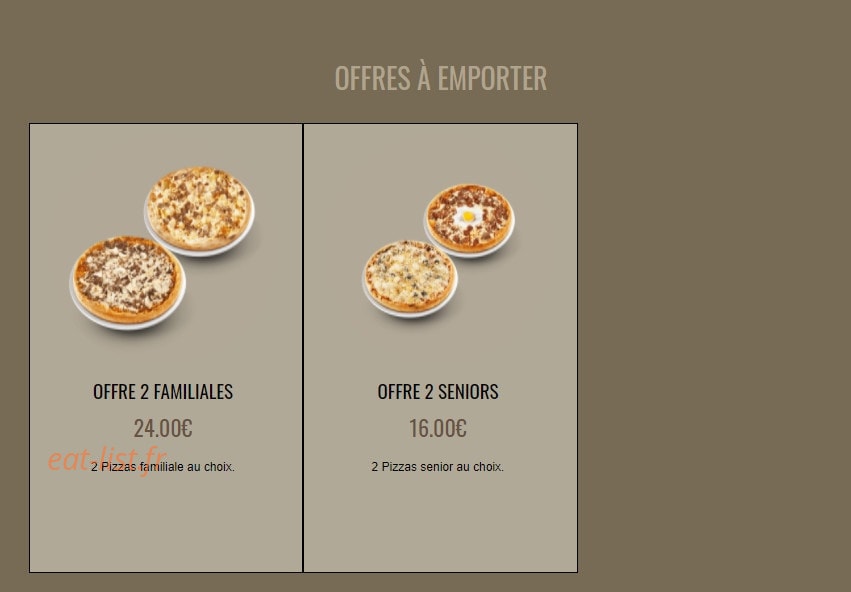 Pizza Cambon — carte page 2