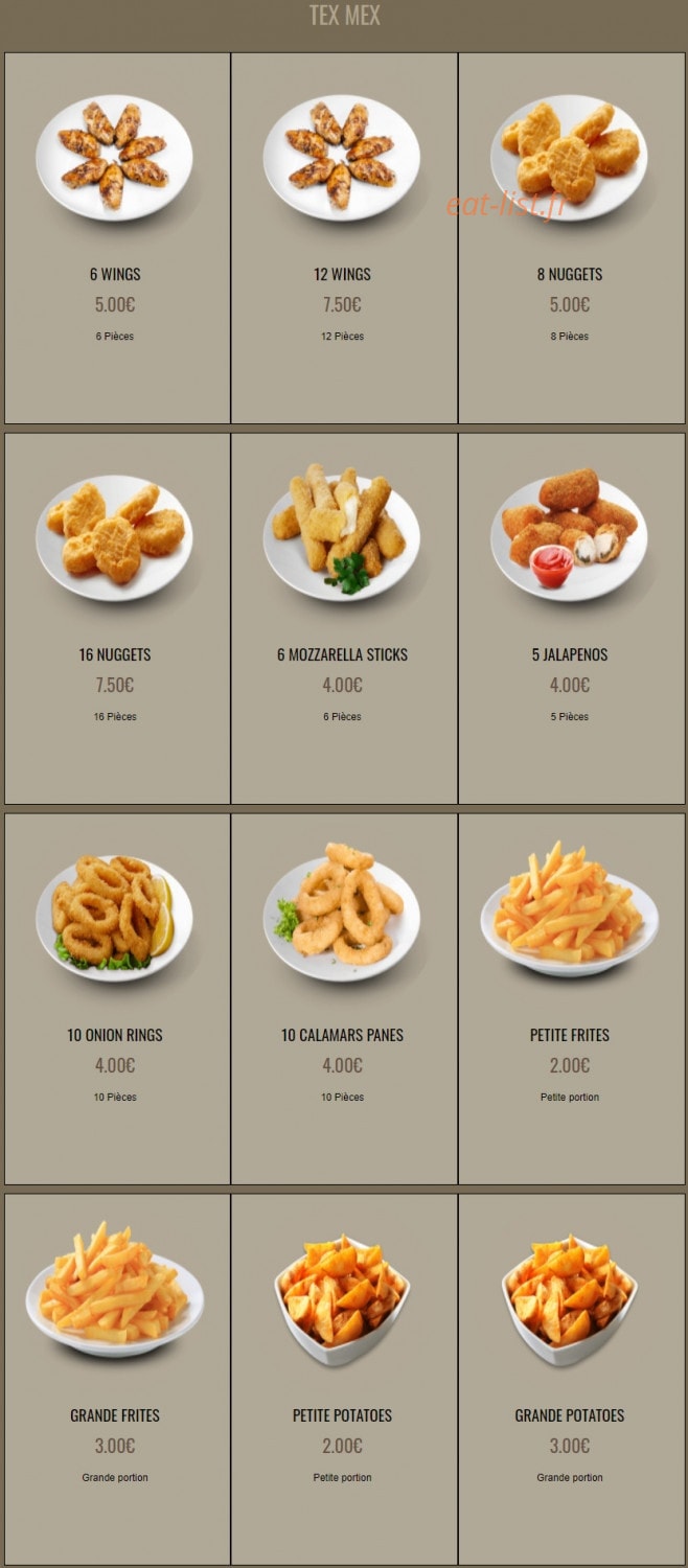 Pizza Cambon — carte page 10