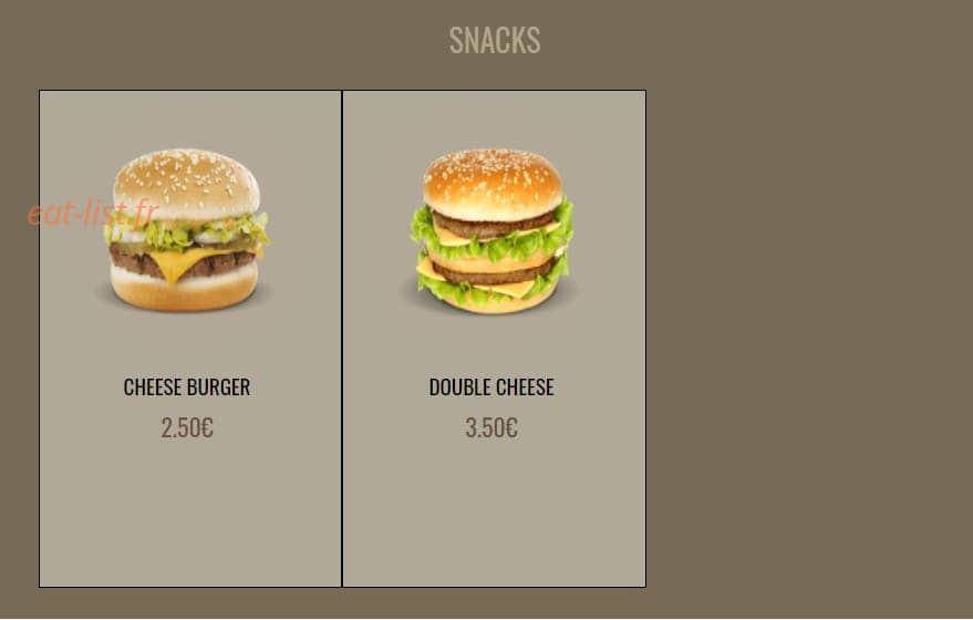 Pizza Cambon — carte page 7