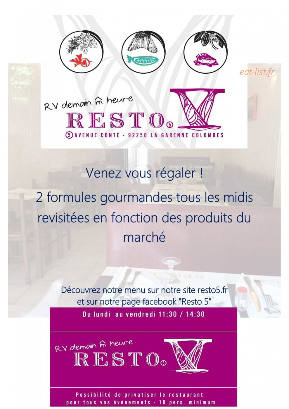 Resto 5 — carte page 1
