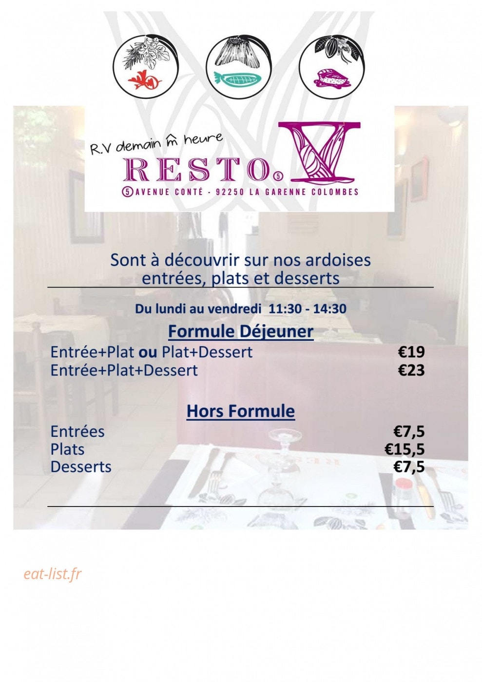 Resto 5 — carte page 2
