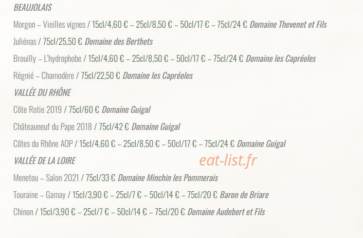 Café de la Gare — carte page 7