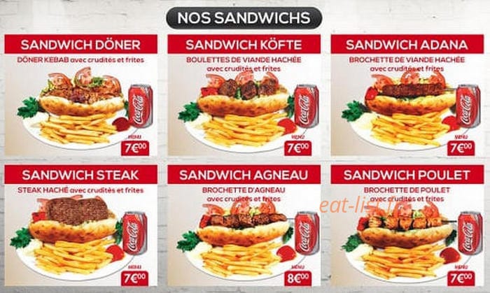 Istanbul Grill — carte page 3