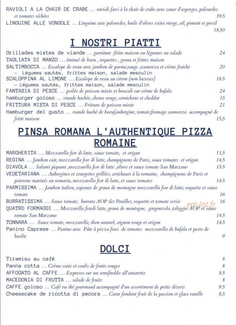 Piazza del Gusto — carte page 2
