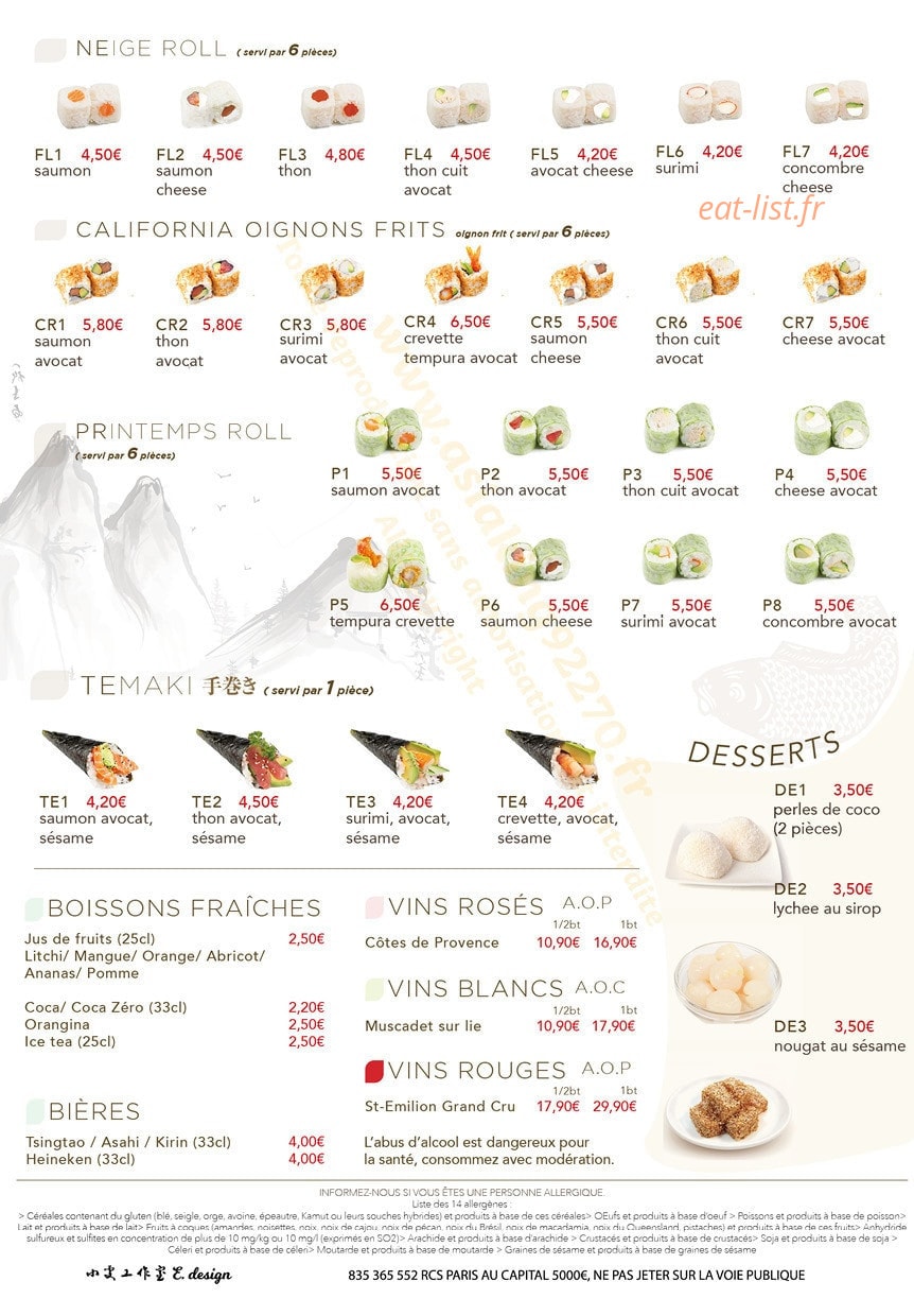 Asia King — carte page 8