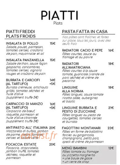 Baciami — carte page 3
