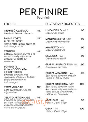 Baciami — carte page 4