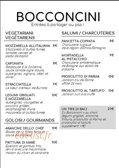 Baciami — carte page 1