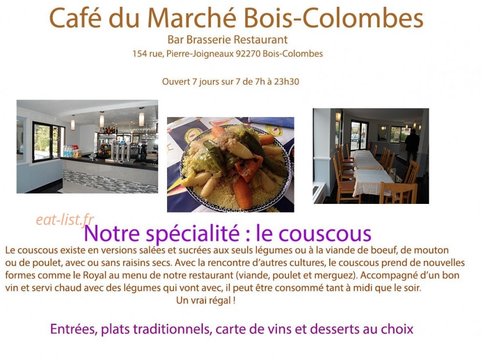 Café du Marché — carte page 1