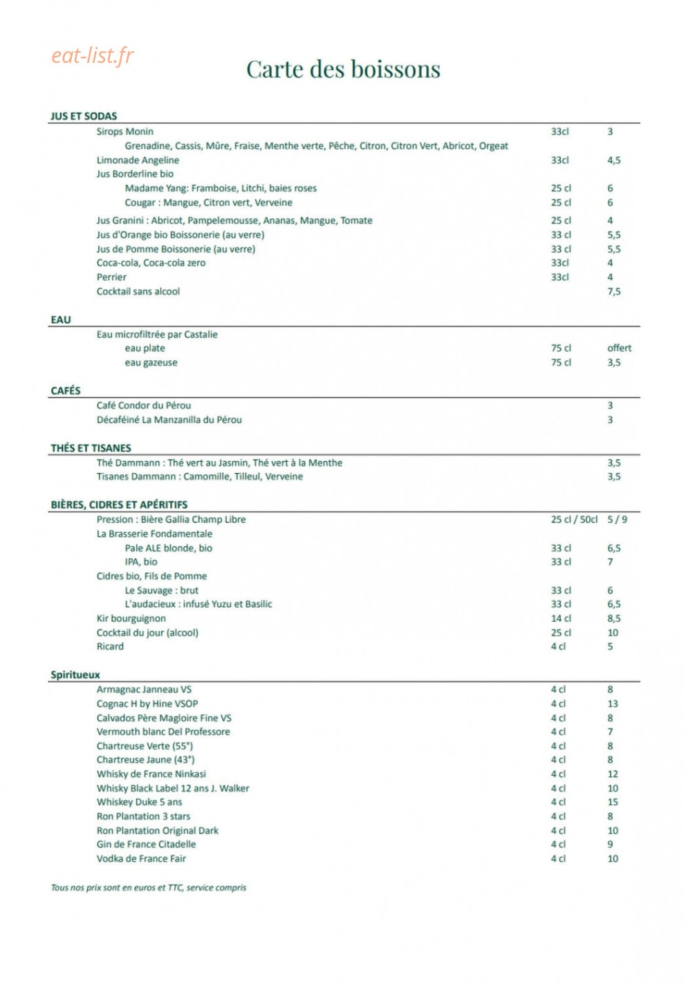 Cocottes — carte page 3