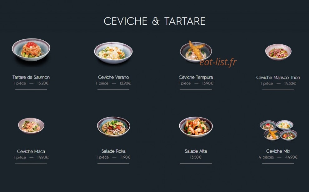 Côté Sushi — carte page 7