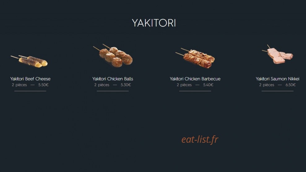 Côté Sushi — carte page 6