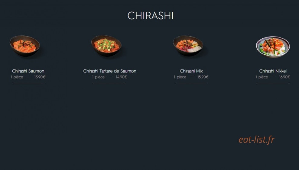 Côté Sushi — carte page 8