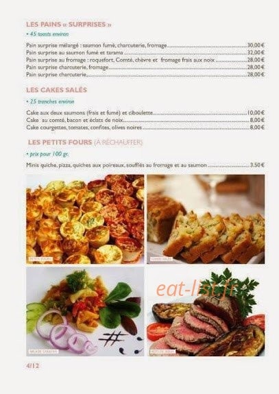 Fairrier Traiteur — carte page 5