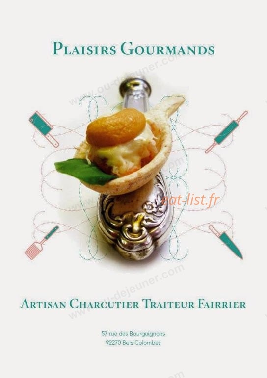 Fairrier Traiteur — carte page 2