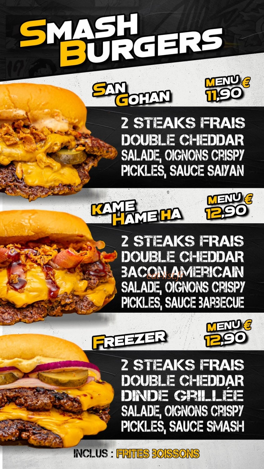 Goku Burger — carte page 2
