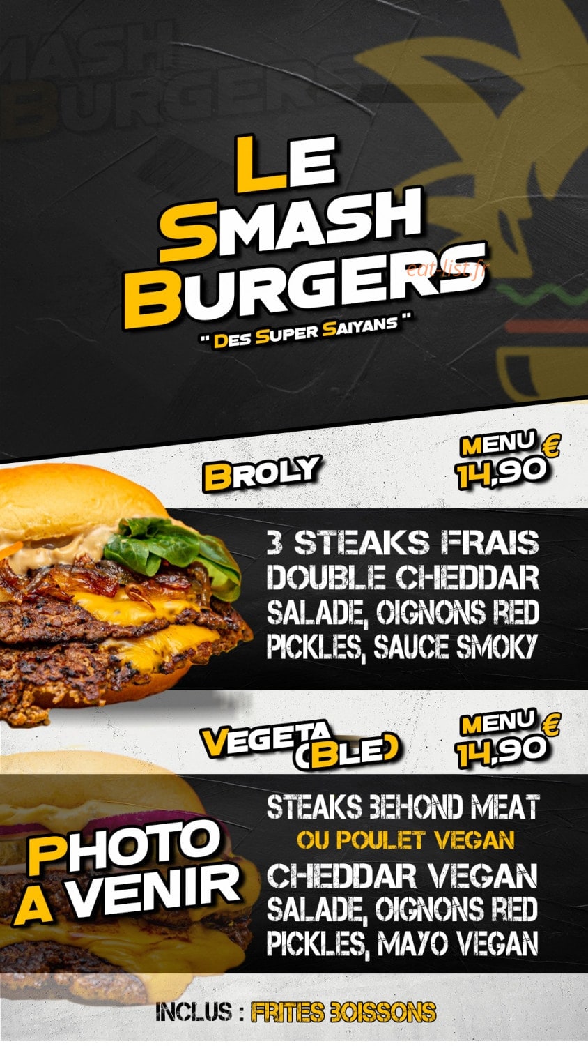 Goku Burger — carte page 3