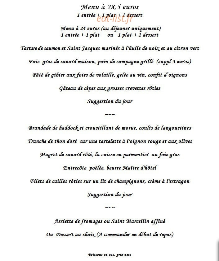 Le Chefson — carte page 2