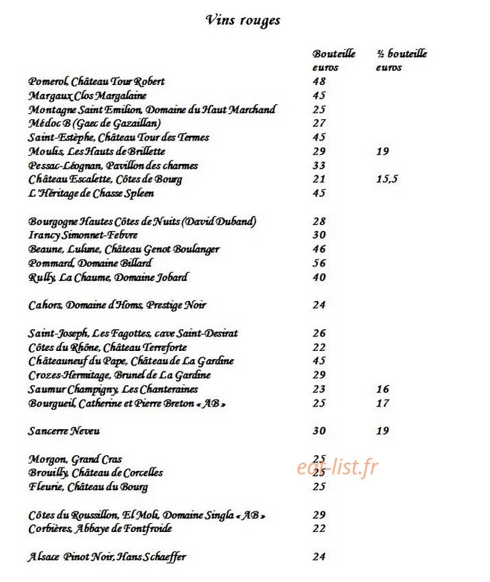 Le Chefson — carte page 5