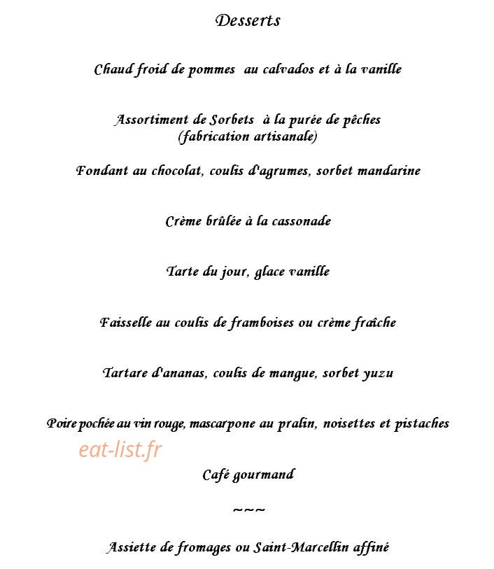 Le Chefson — carte page 3