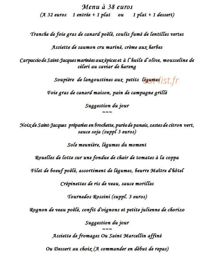 Le Chefson — carte page 1