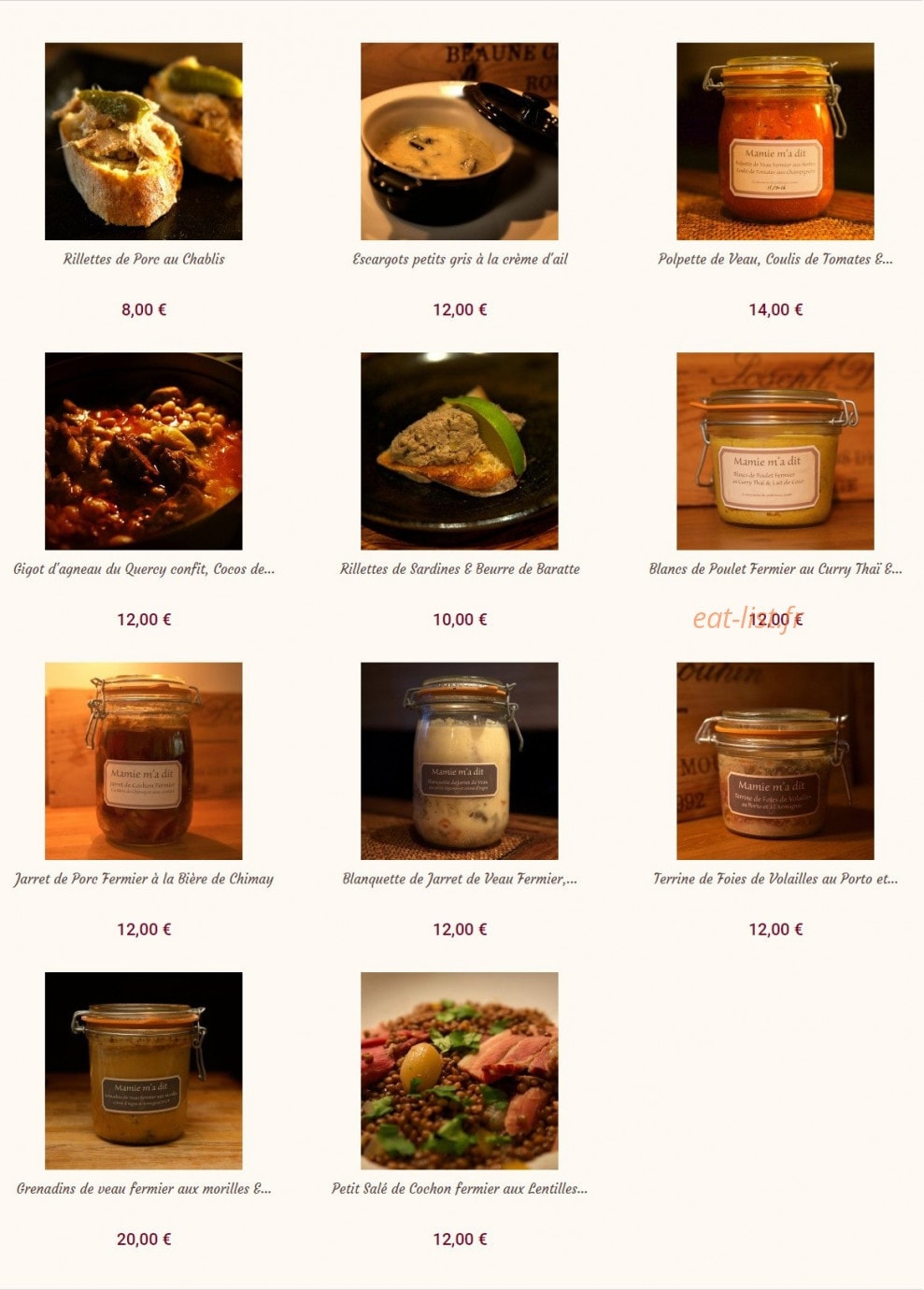 Mamie m'a dit — carte page 1