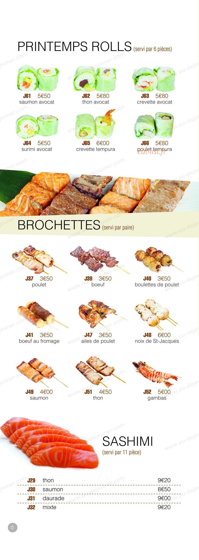 Msushi — carte page 5