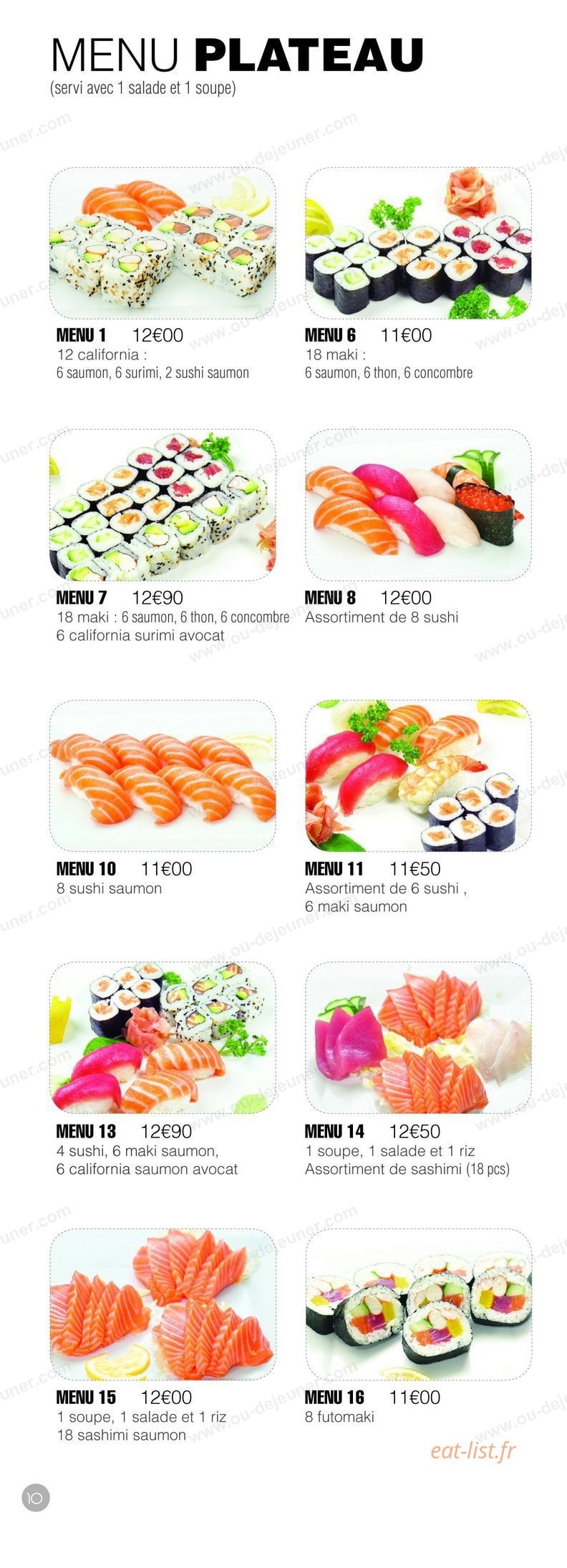 Msushi — carte page 10