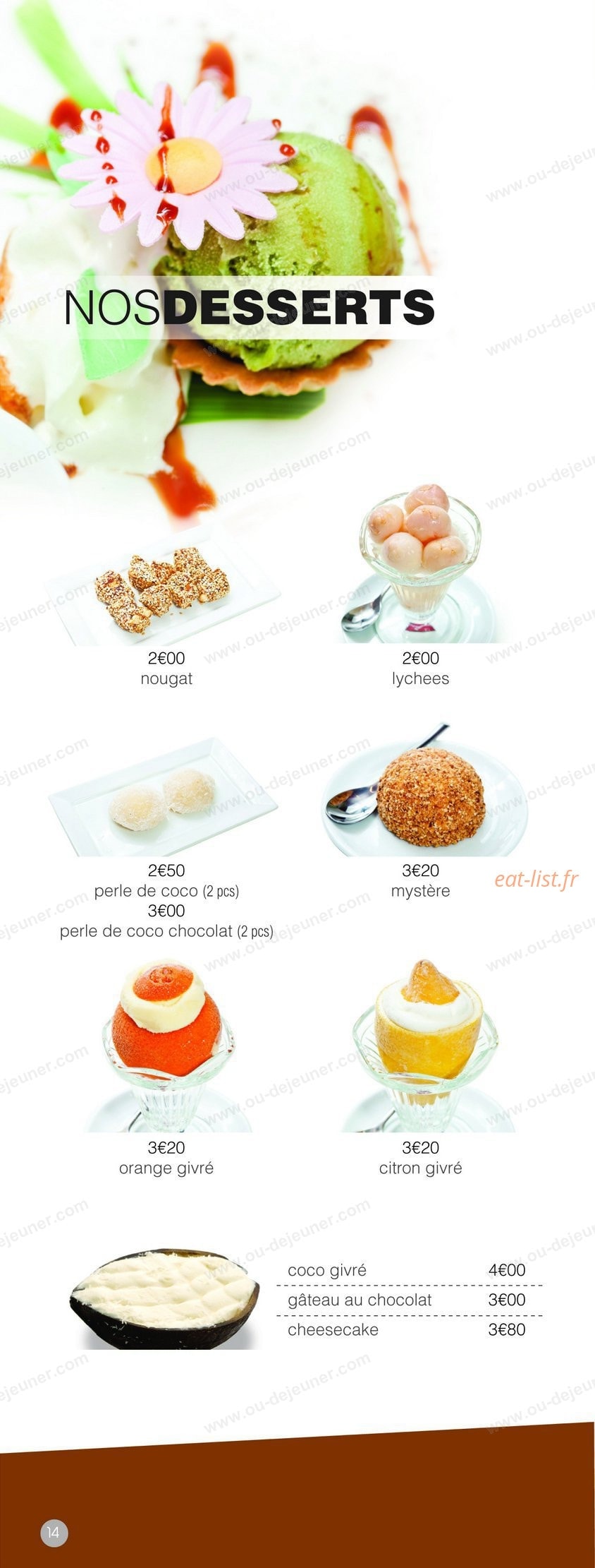 Msushi — carte page 14