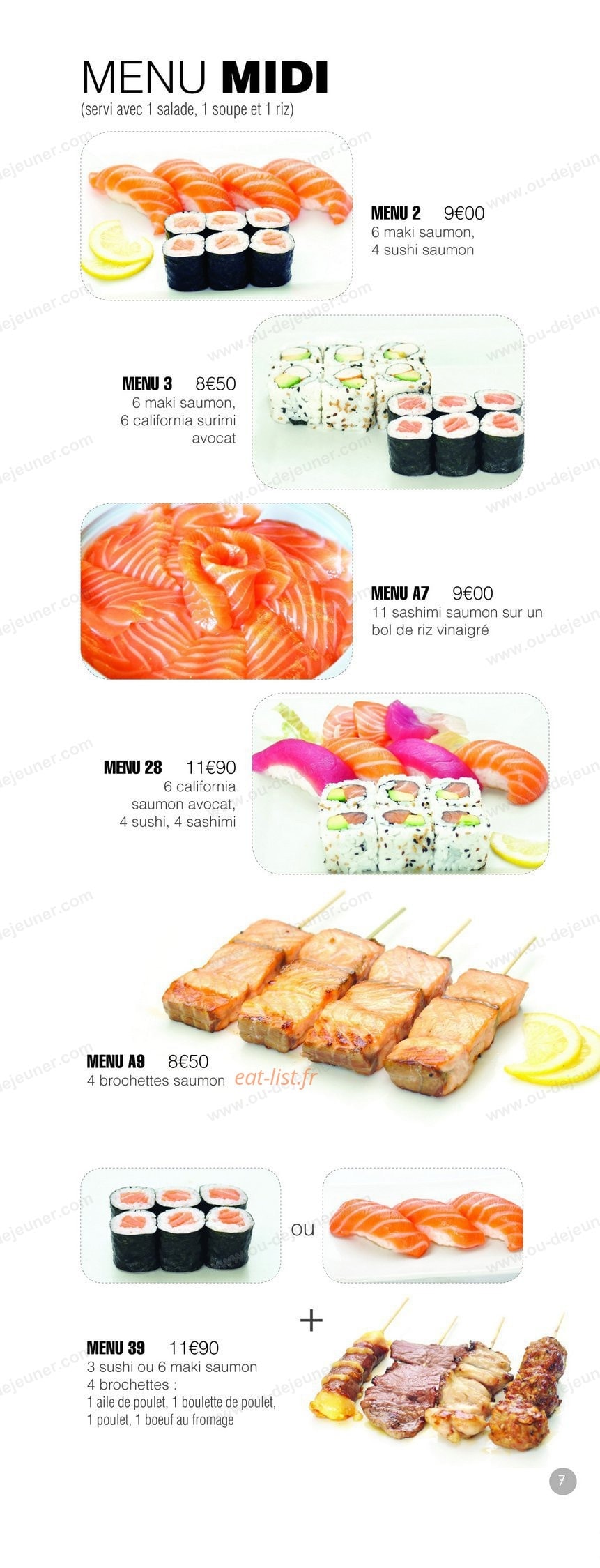 Msushi — carte page 7
