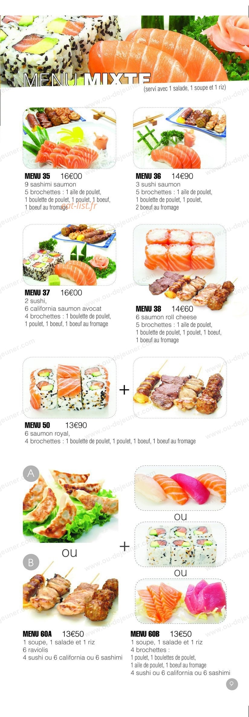 Msushi — carte page 9