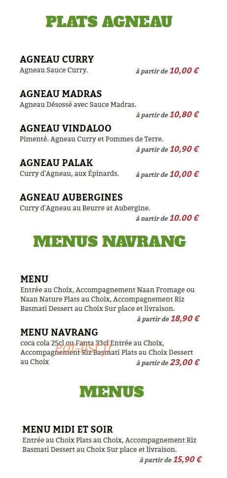 Navrang — carte page 1