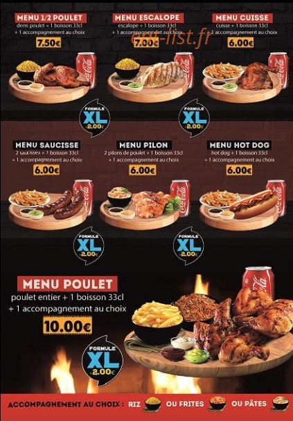 O’ Poulet Bbq — carte page 3