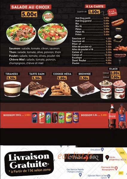 O’ Poulet Bbq — carte page 4