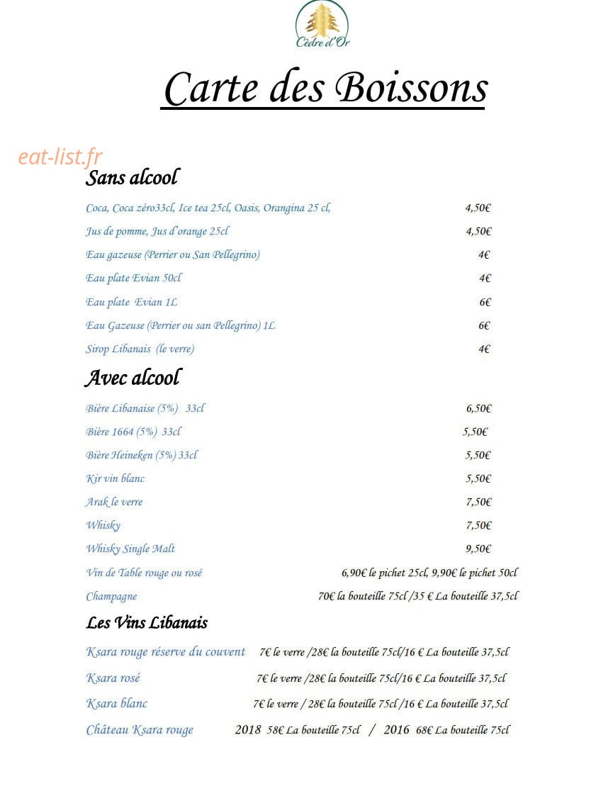 Cedre d'or — carte page 7