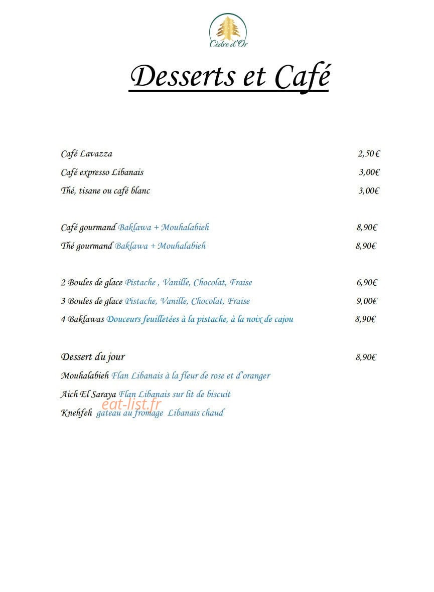 Cedre d'or — carte page 4