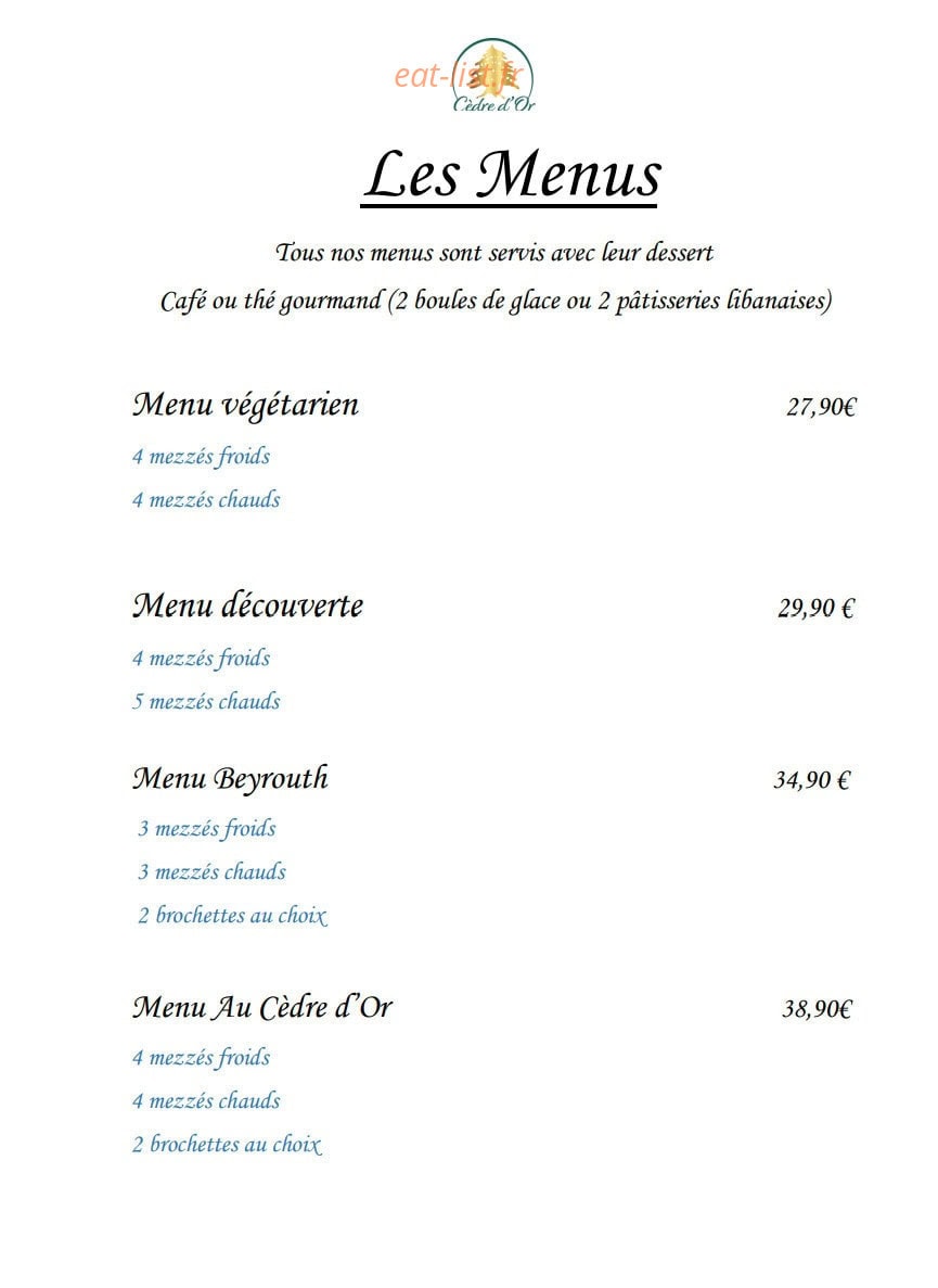 Cedre d'or — carte page 6
