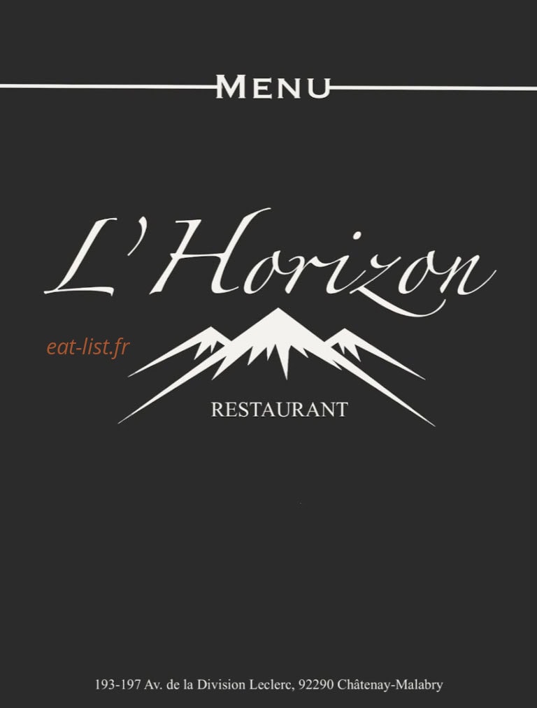 L'horizon — carte page 1
