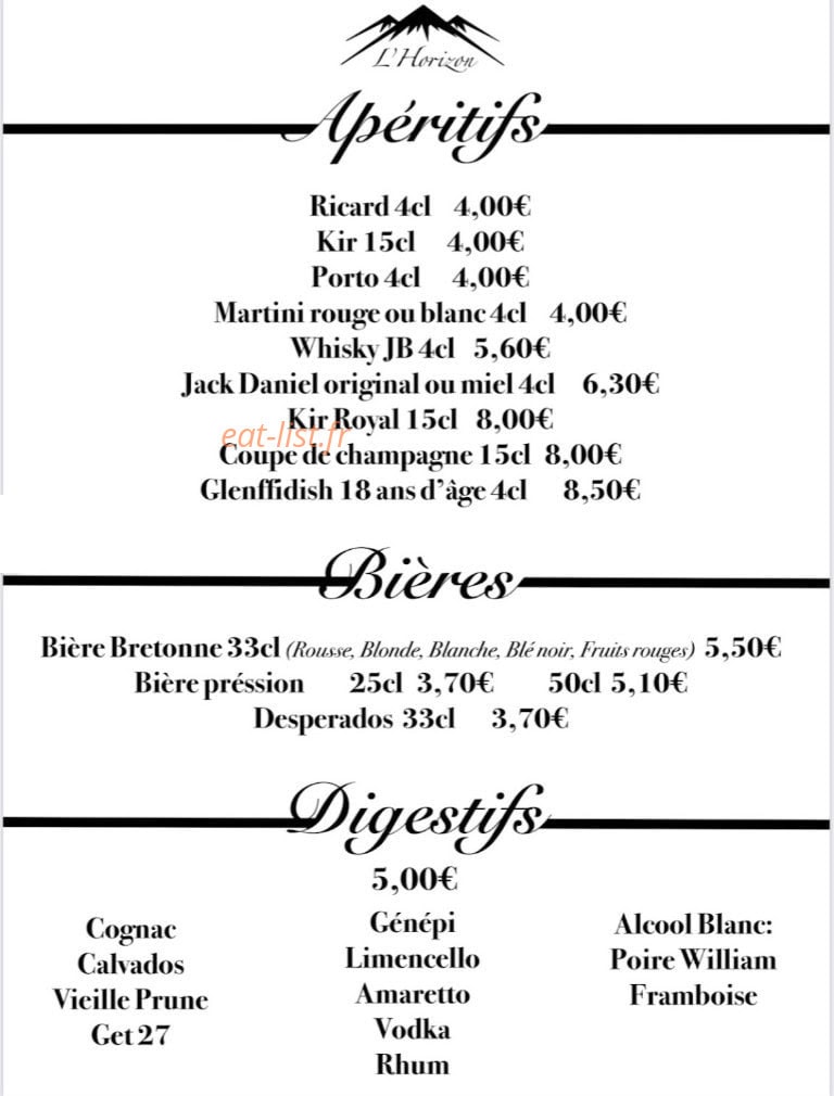 L'horizon — carte page 3
