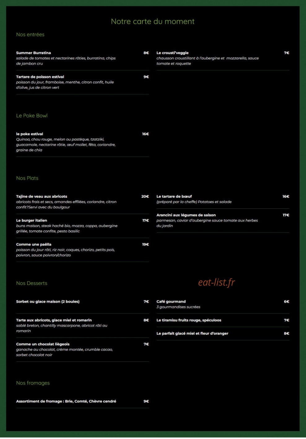 Le Biostrot — carte page 1