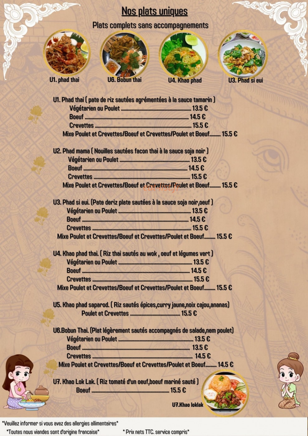 Papi thai — carte page 3