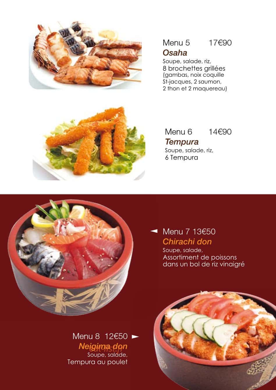 Ta Sushi — carte page 6
