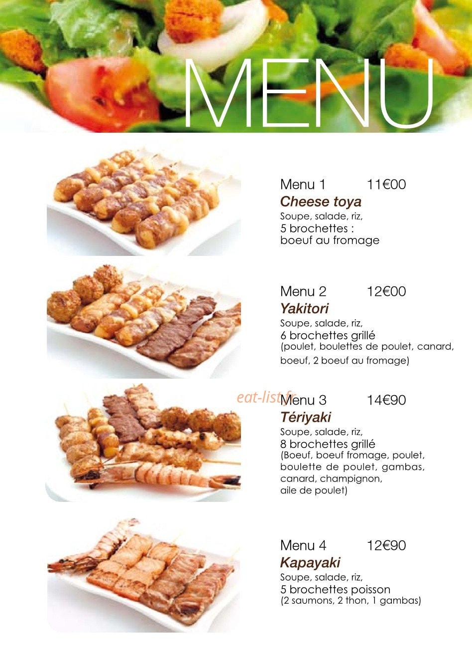 Ta Sushi — carte page 5